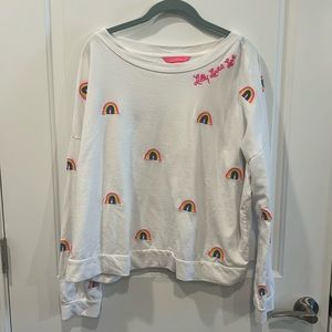 Lilly Pulitzer Rainbow Pride Sweatshirt- Size XL